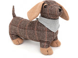 Tweed Sausage Dog Doorstop