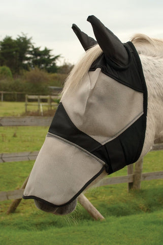 Fly Mask with Ear & Nose Coverage