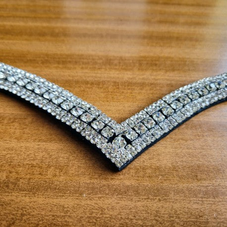 5-Row V-Style Crystal Browband