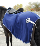 Embroidered Fleece Cutaway Ride On Rug