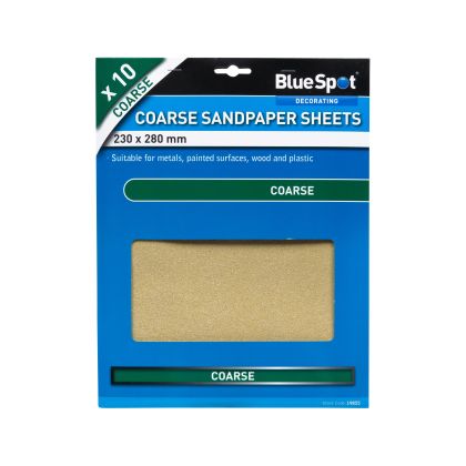 10pce Course Sandpaper Sheets