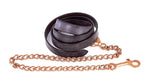 Equestrian Leather Lead and Chain 1"