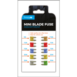 10pce Assorted Mini Blade Fuse