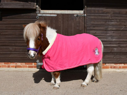 Rhinegold Unicorn Mini Embroidered Fleece Rug