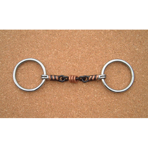 Sweet Iron Snaffle with Copper Roller Link