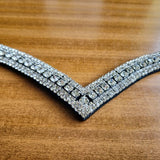 5-Row V-Style Crystal Browband