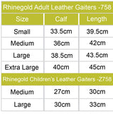 Rhinegold Children’s Leather Gaiters