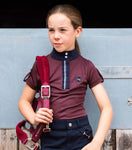 Mini Amia Girl's Technical Short Sleeved Riding Top