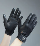 Bordoni Leather Mesh Riding Gloves