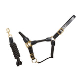 Rope Leather Headcollar and Leadrope