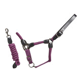 Rope Leather Headcollar and Leadrope