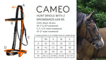 Cameo Hunt Bridle with Plaited & Plain Browbands