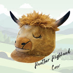 Equetech Childs Heather Highland Cow Hat Silk