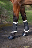 Rhinegold Neoprene Fleece Trim Brushing Boots
