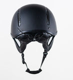 Rhinegold Vented Jockey Skull-With Laced Adjustable Harness- BSI PAS015:2011 / EN1384:2023