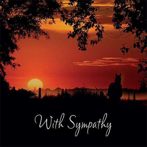 Sympathy Equine Card