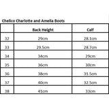 Charlotte Kids Leather Riding Boots - EU 37/UK 4