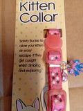 Ancol Kitten Collar - PINK with STARS