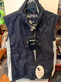 Blue Gilet Waterproof with Hood
