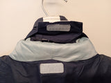 Blue Gilet Waterproof with Hood