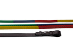 Multi Coloured Rubber Covered Reins