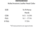 Hennaroso Rolled Anatomic Leather Headcollar