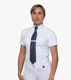 Luciana Ladies Short Sleeve Tie Shirt