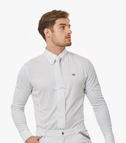 Giulio Men's Long Sleeve Show Shirt WHITE
