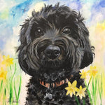 ALFIE THE DOG Greetings card