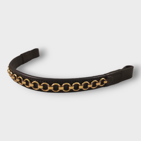 Solid Brass Chain Link Browband (In-Hand)